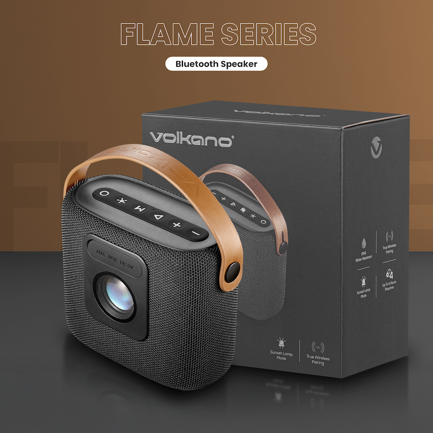 Volkano Flame Series Bluetooth Speaker - Black - image 5
