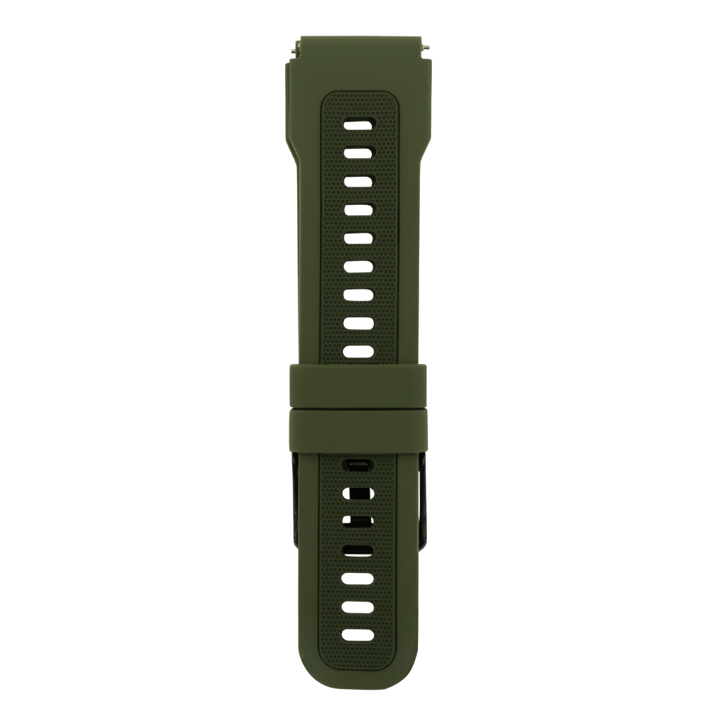 Universal Silicone 22mm Watch Strap - Green