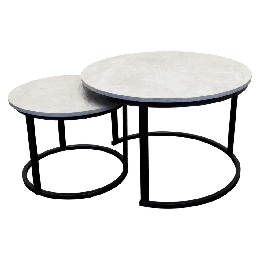 Everfurn Nile Nesting Coffee Table - Ash Grey (2 Piece) - image 5
