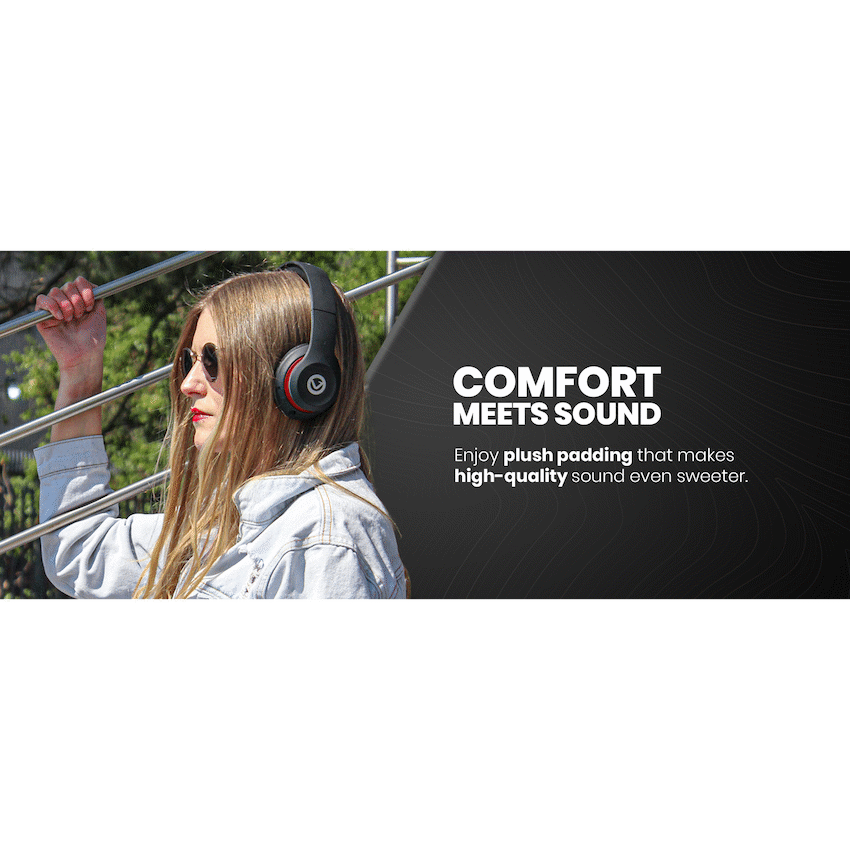 Volkano Falcon Headphones with Microphone - Black - image 5
