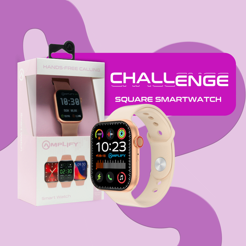 Amplify Challenge Series Square Smartwatch - Gold - image 5