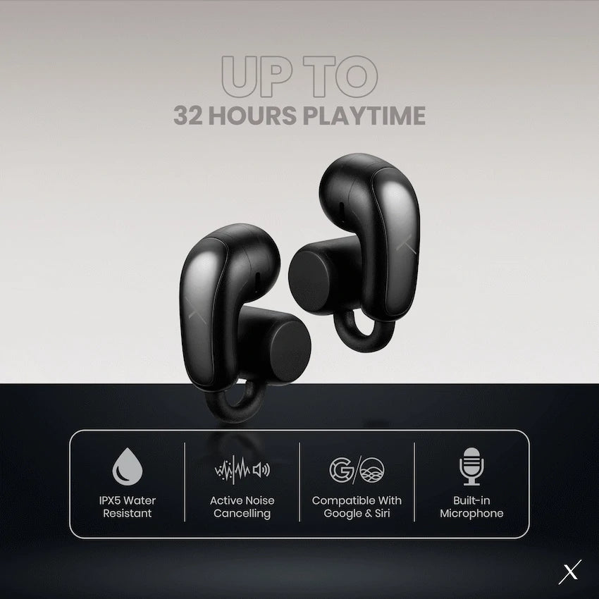 VolkanoX O400 Air Conduction In-Ear OWS Earphones - Black - image 5