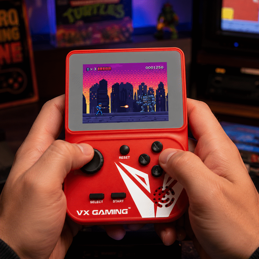 VX Gaming Nostalgia Series Handheld Retro Game Station with 4gb Micro SD - Red - image 5