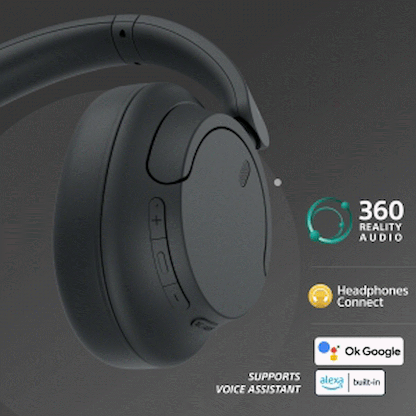 Sony WH-CH720 (Black) Noise Cancelling Over-Ear Headphones - image 5