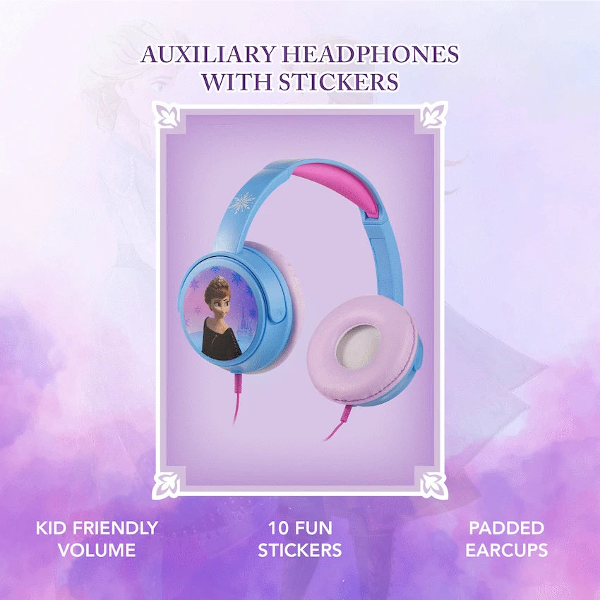 Disney Frozen Auxiliary headphones with 11 Stickers - image 5