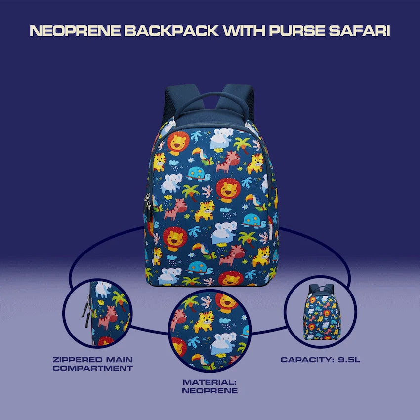 Quest Neoprene Backpack with Purse - Safari - image 5