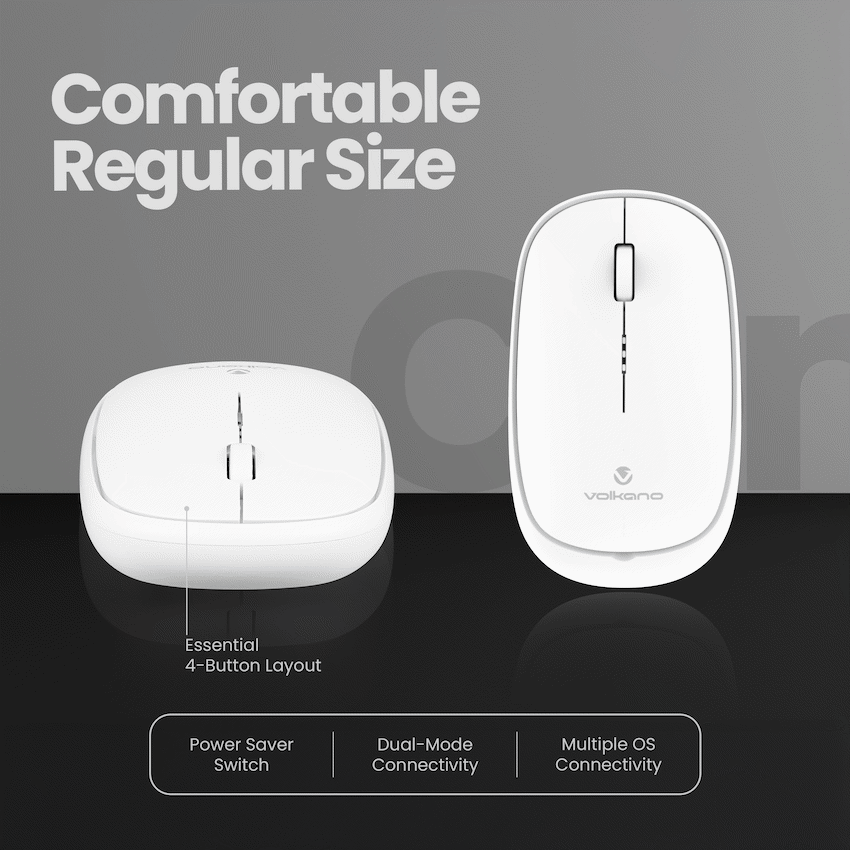 Volkano Coral series Bluetooth Wireless Mouse - White - image 5