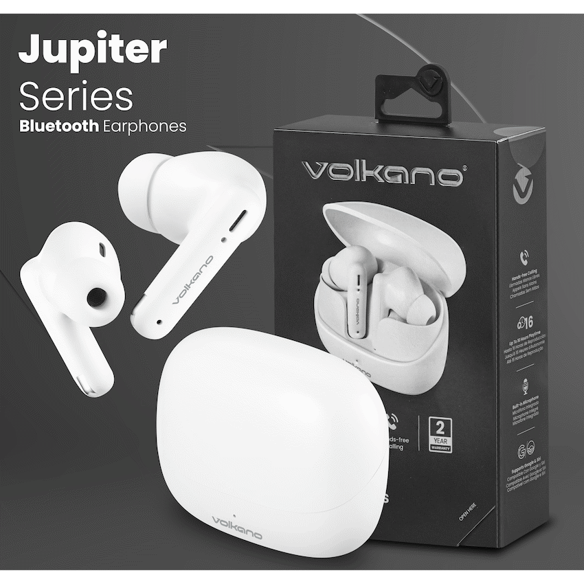 Volkano Jupiter Series TWS Earphones - White - image 5
