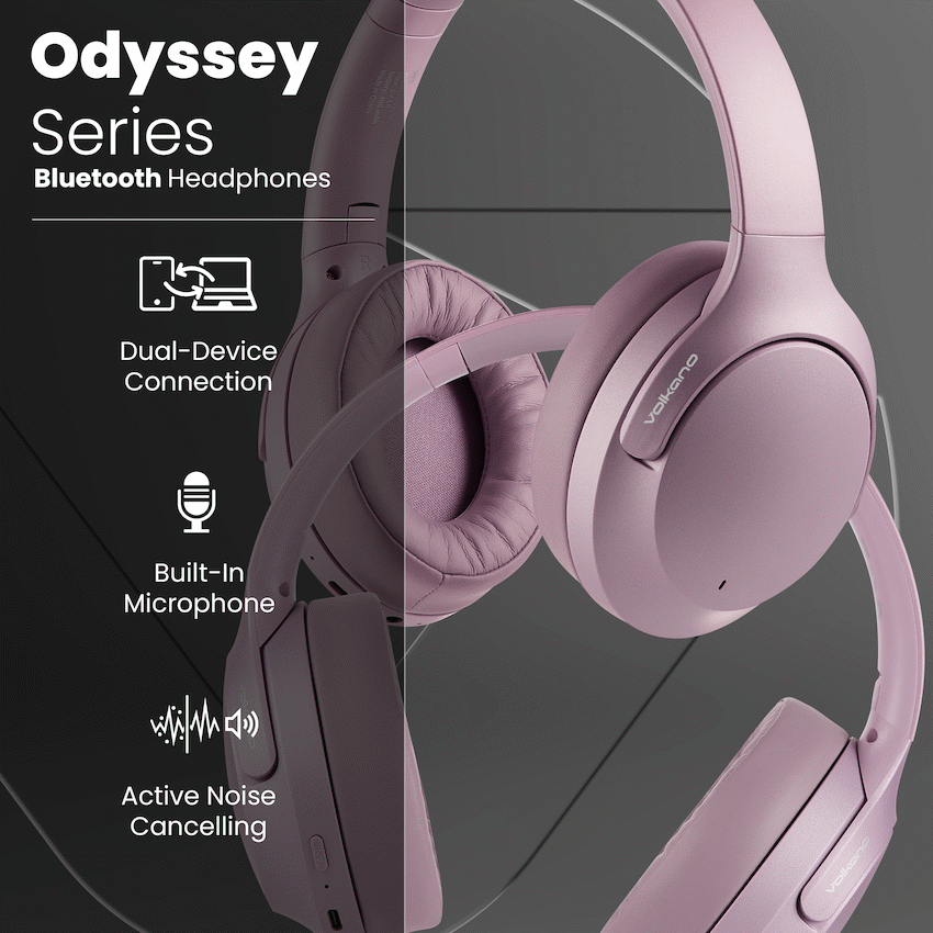 Volkano Odyssey ANC Bluetooth Wireless Headphone - Rose Gold - image 5