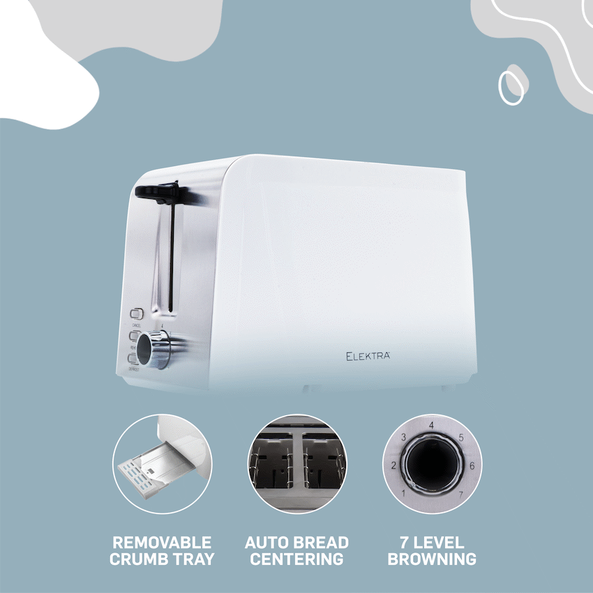Elektra - 2-Slice Toaster - White - image 5