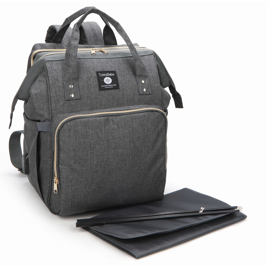 Totes Babe Alma Convertible Diaper Backpack - Dark Grey - image 5
