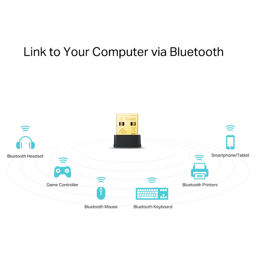TP-Link Archer T2UB Nano AC600 Nano Bluetooth Wireless USB Adapter - image 5