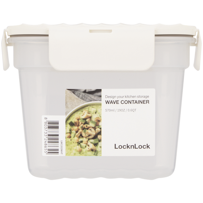 LocknLock Wave container 570ml white ( Order in Qty of 8) - image 5