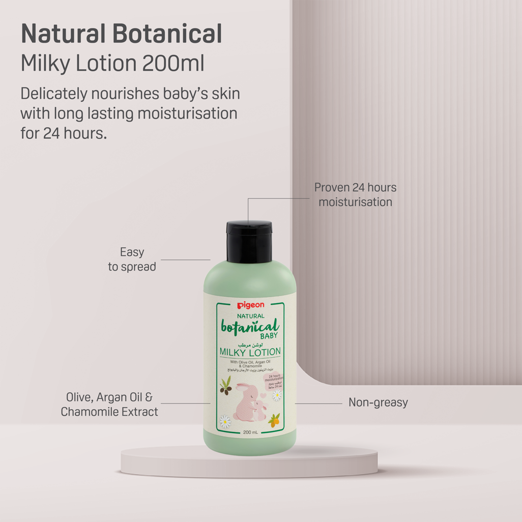 Pigeon - Milky Lotion 200ml Natural Botanical