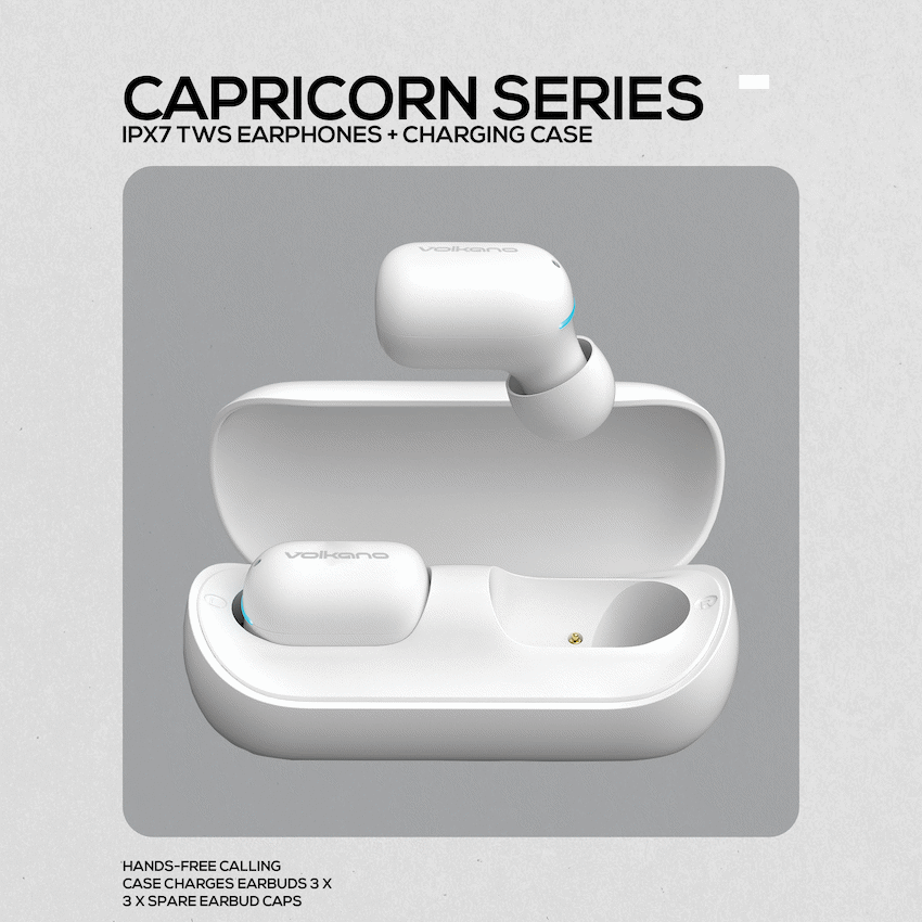 Volkano Capricorn Series IPX7 TWS Earphones with Charging Case - image 5