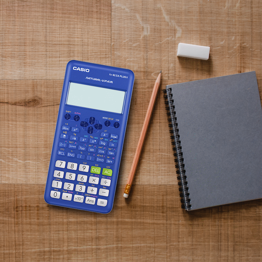 Casio FX-82 ZA Plus II Calculator - Blue - image 5