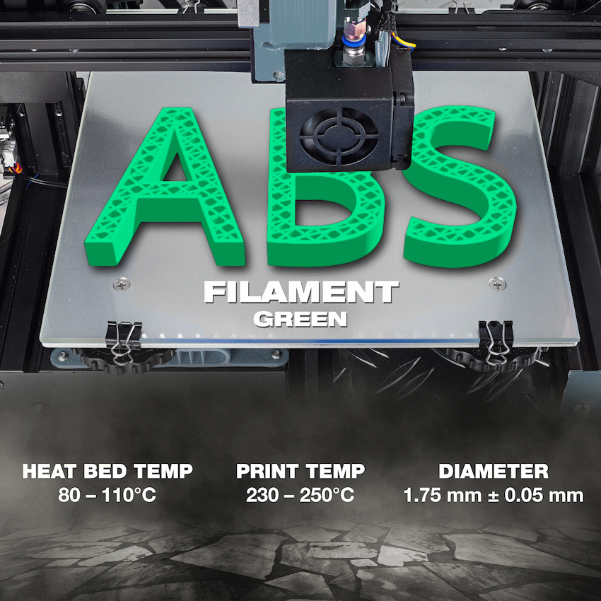 SA Filament ABS Premium Filament 1kg - Green - image 5