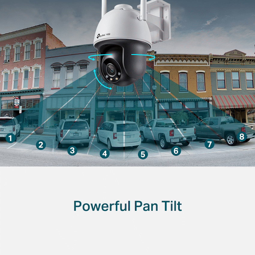 TP-Link Vigi C540-W 4MP 4mm Outdoor Full-Color Wi-Fi PT Net Camera - image 5