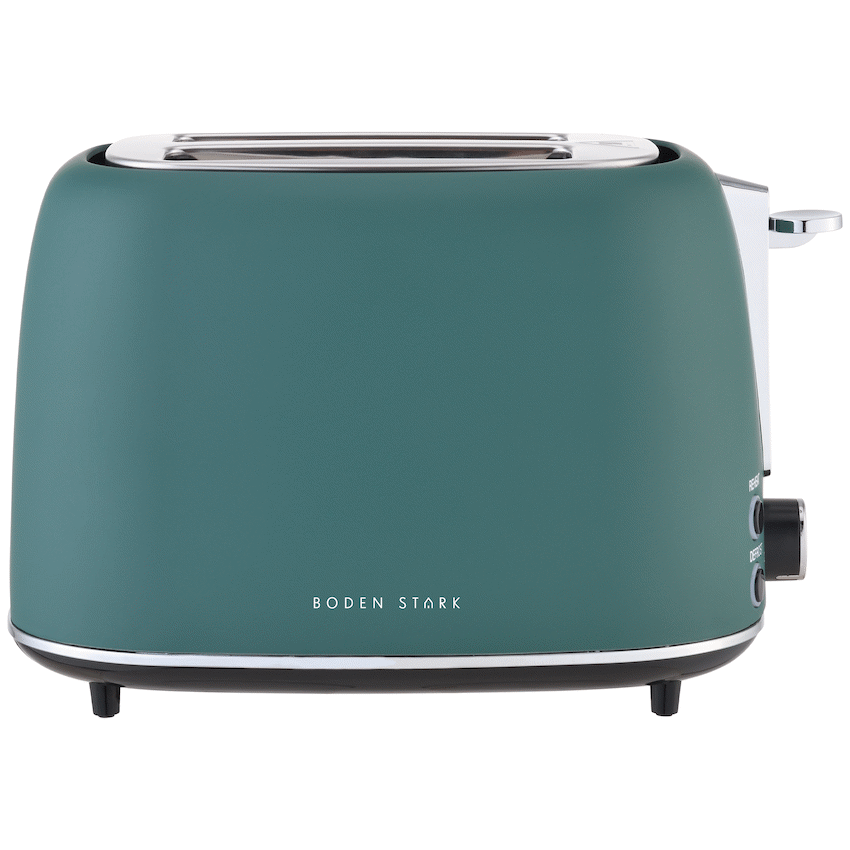 Boden Stark Matte Stainless Steel Toaster - Green - image 5