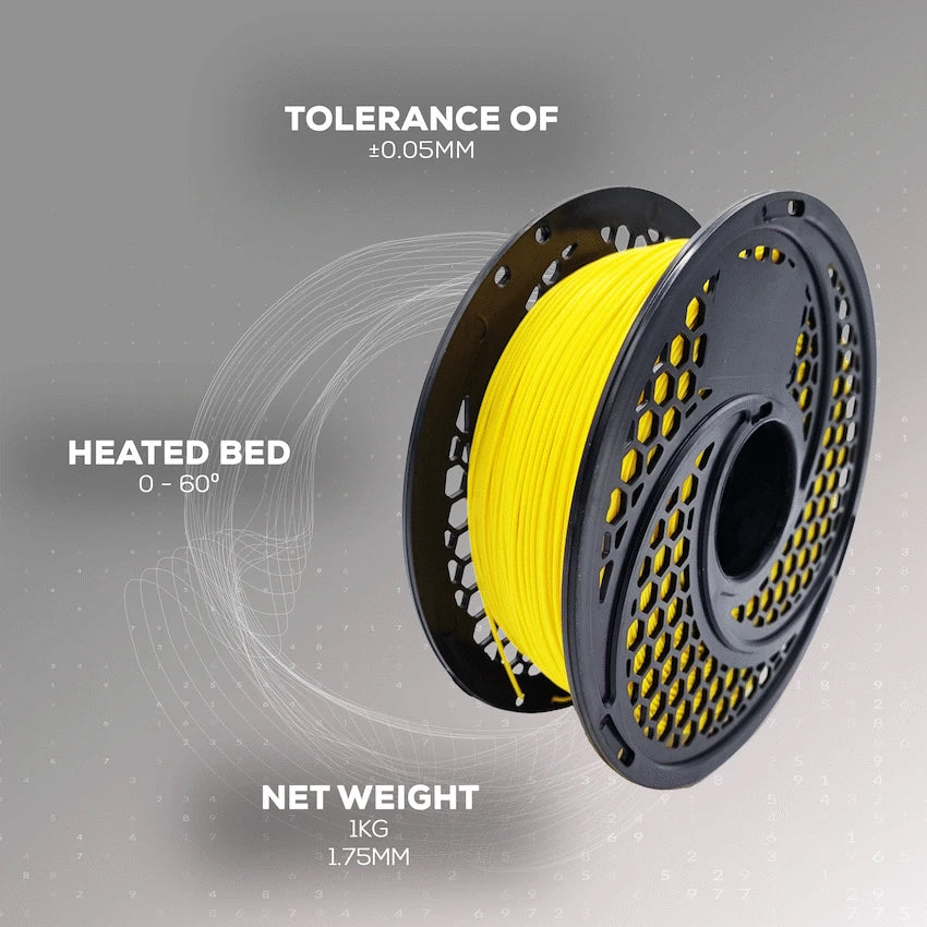 PLA Yellow Filament 1kg, 1.75mm - image 5