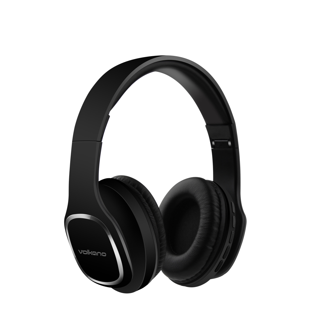 Volkano Phonic Series Bluetooth full size headphones - black