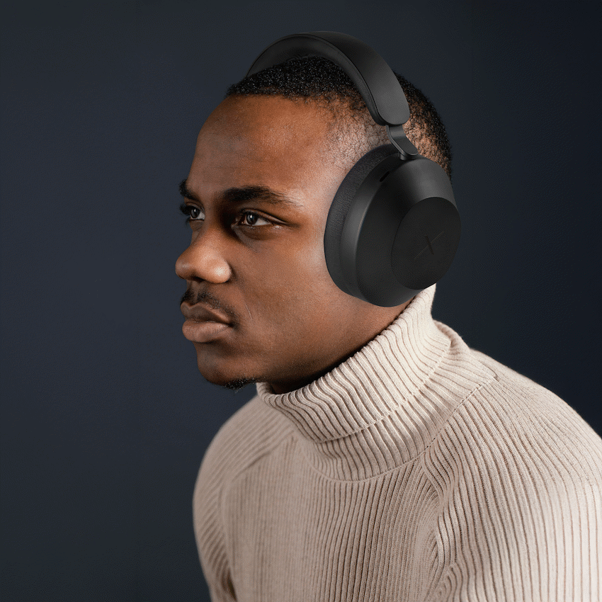 VolkanoX H400 Hybrid Active Noise Cancellation Headphones - Black - image 5