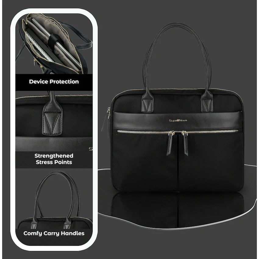 SupaNova Sienna  14.1' Ladies Laptop Bag - Black - image 5