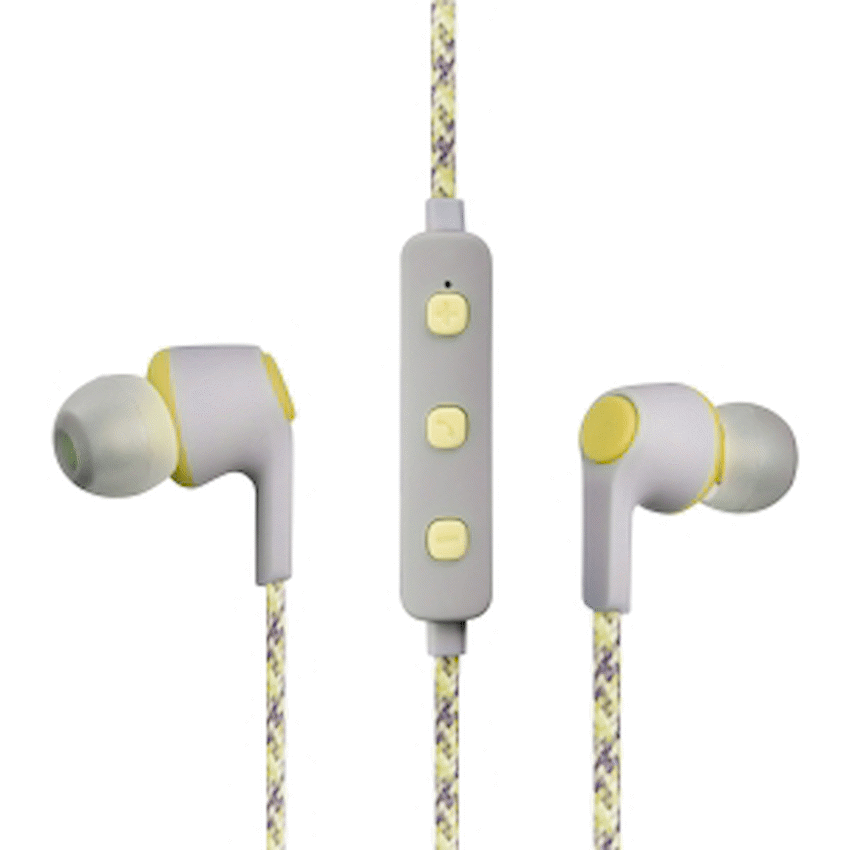 Volkano Moda - Nylon Bluetooth Earphones with Carry Case - YL - image 5