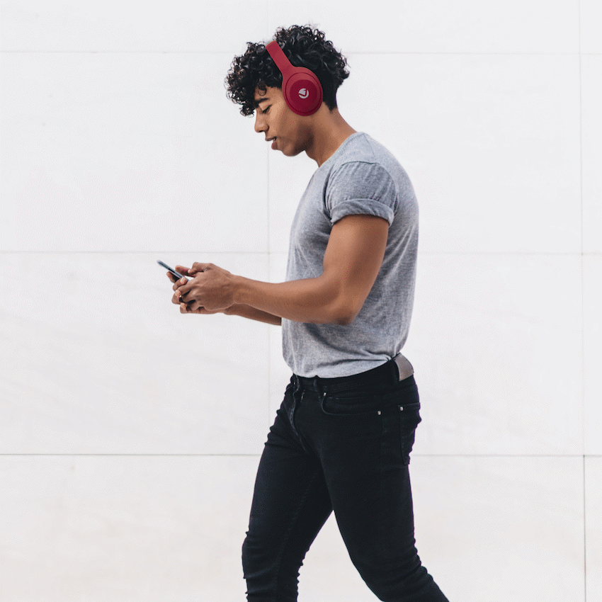 Volkano Cosmic 2 Series Bluetooth Headphones - Red - image 5