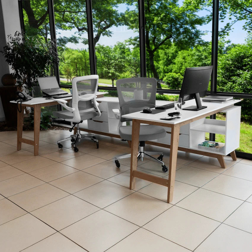 Everfurn Lunar Office Desk - 2 Boxes - image 5