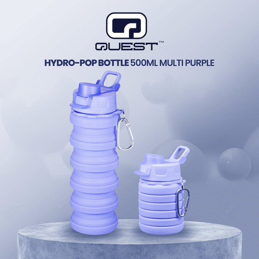 Quest Hydro-Pop Bottle 500ml - Purple - image 5
