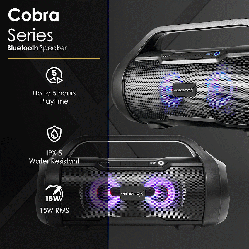 VolkanoX Cobra Series Bluetooth Speaker - Black - image 5