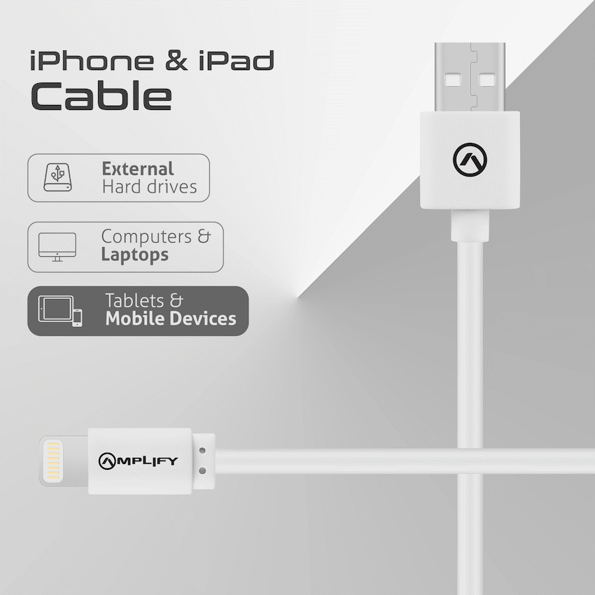 Amplify Lightning Charging Cable for iPhone & iPad - White - image 5