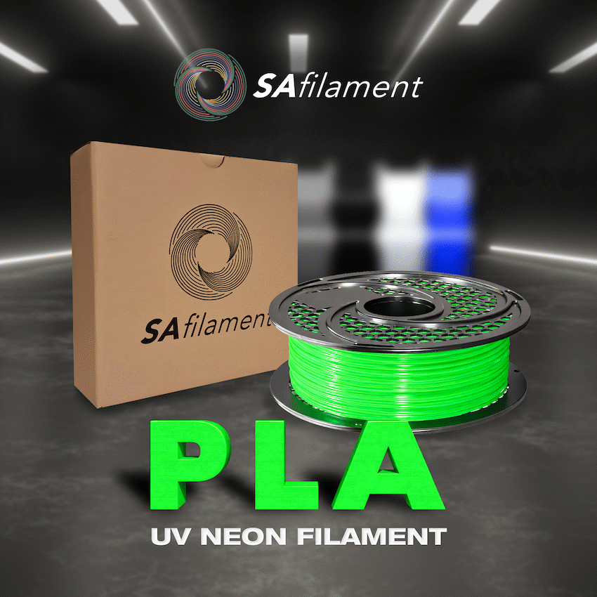 SA Filament PLA UV Neon Filament 1kg -  Luminous Green - image 5