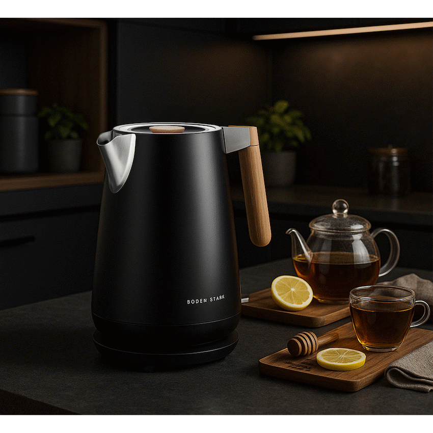 Boden Stark Anson Collection 1.7l 2000w Stainless Steel Kettle - Black - image 5