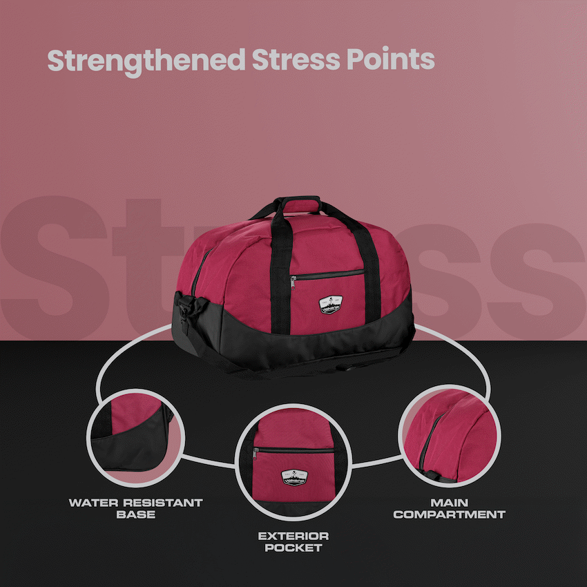 Volkano Notties Weekender Duffle 50l - Red/Black - image 5
