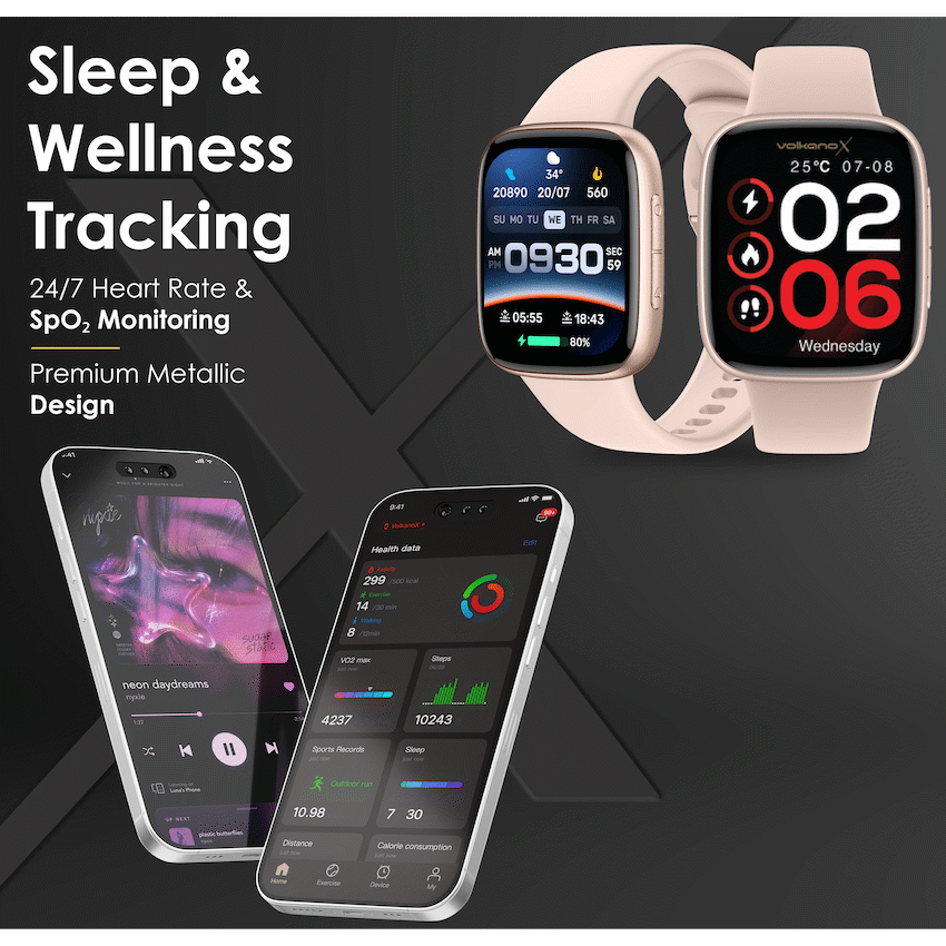 VolkanoX Solaris Series Fitness Smartwatch - Gold - image 5