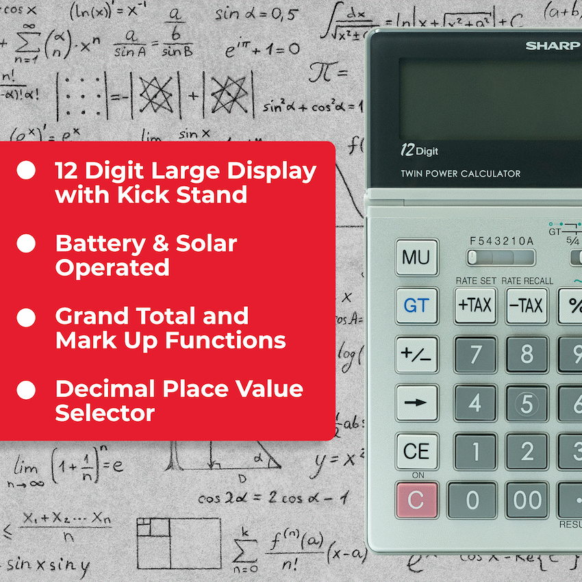 Sharp El2128V Semi-Desk Calculator - image 5