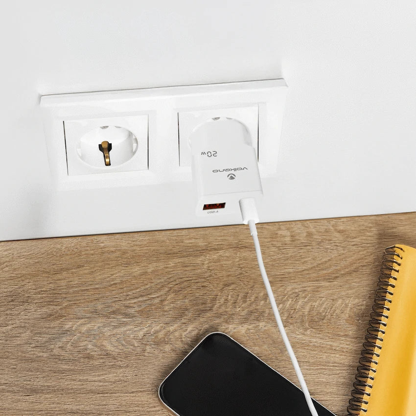 Volkano Mighty Series 20w Dual USB-A & USB-C GaN Wall Charger - image 5