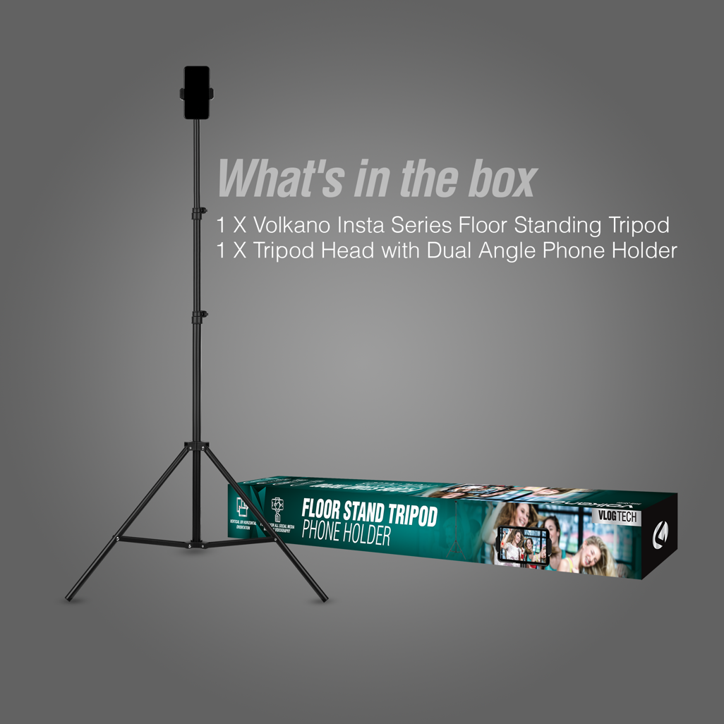 Volkano Insta Series Floor Tripod Phone Holder