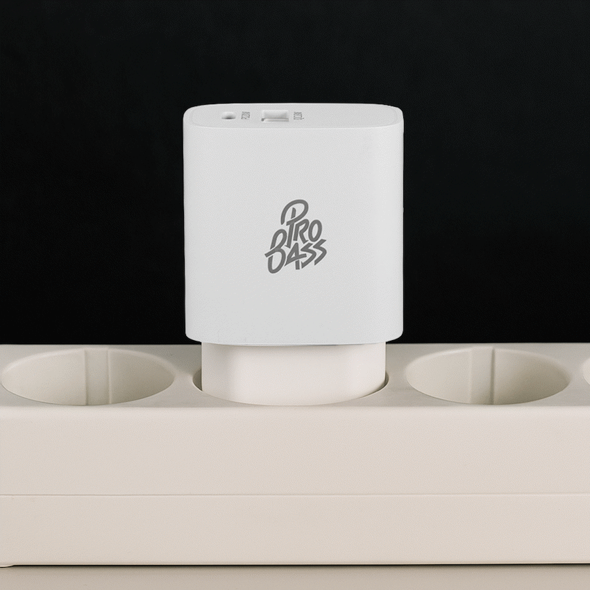 Pro Bass Rapidcharge Series 20w+18w Dual USB and Type-C Wall Charger - White - image 5