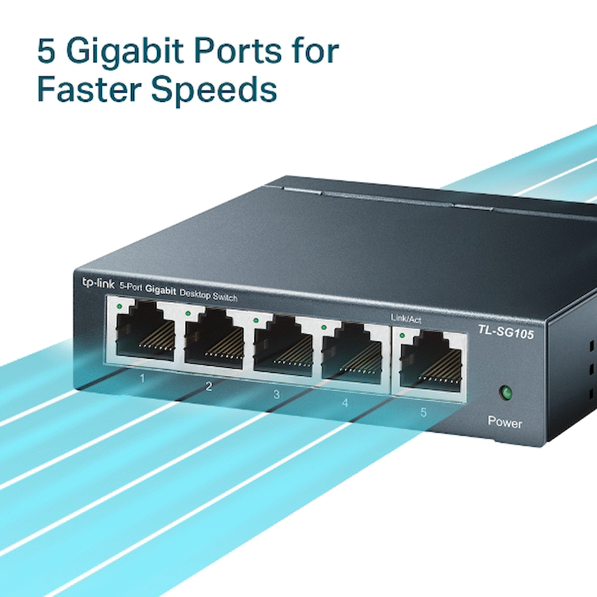 TP-Link TL-SG105 5-Port Gigabit Desktop Switch - image 5