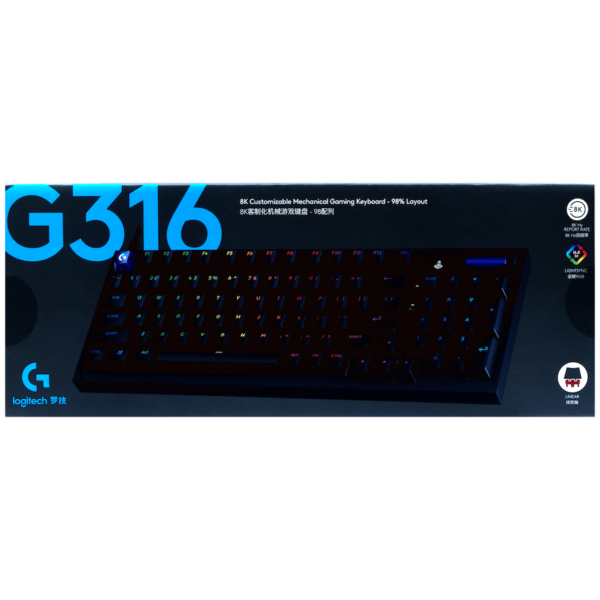 G316 8K Custom Mechanical Gaming Keyboard (Black - L) - image 5