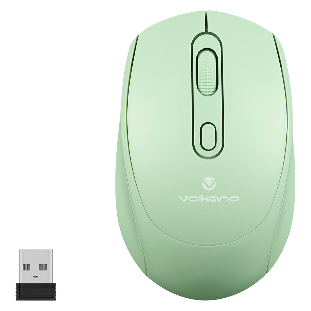 Volkano Willow Series 4D Wireless Mouse - Green