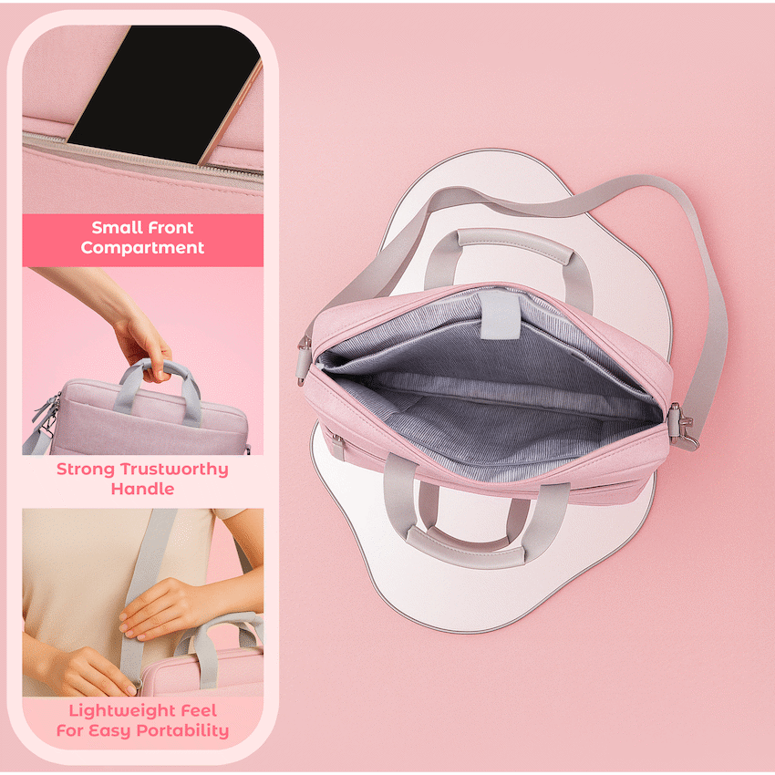 SupaNova Macy 15.6" Laptop Shoulder Bag Pink - image 5