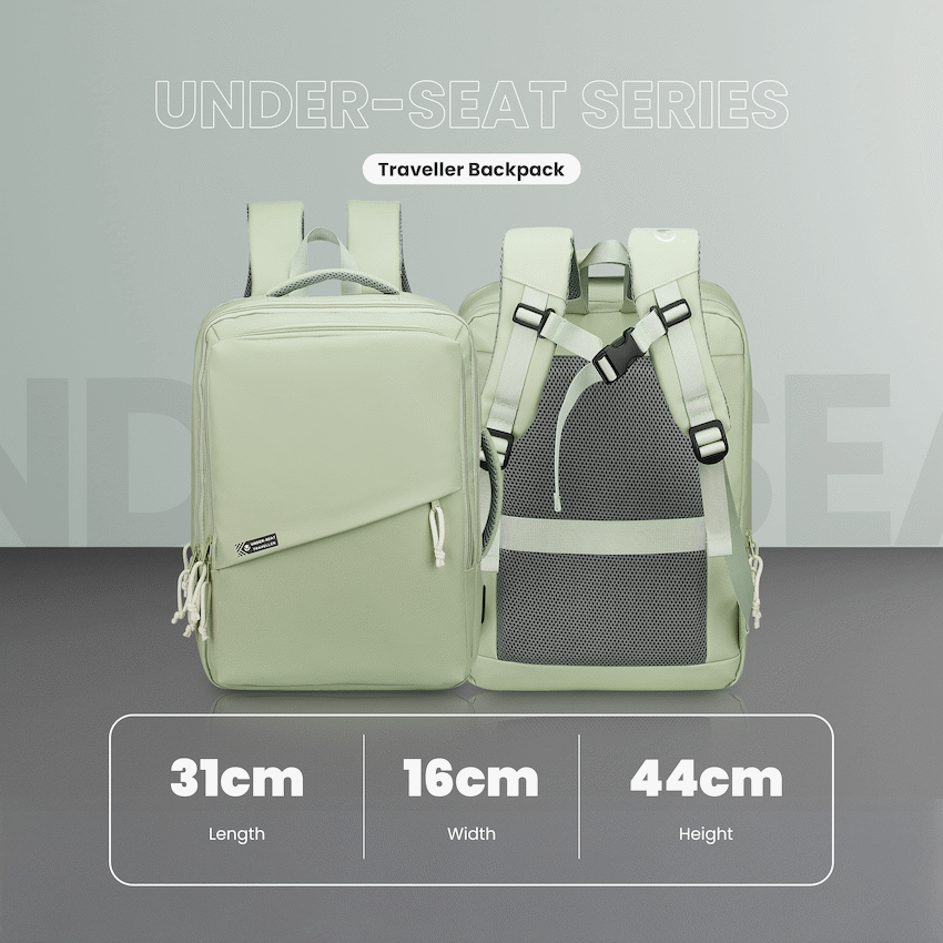 Volkano Under-Seat Traveller Backpack Mint - image 5