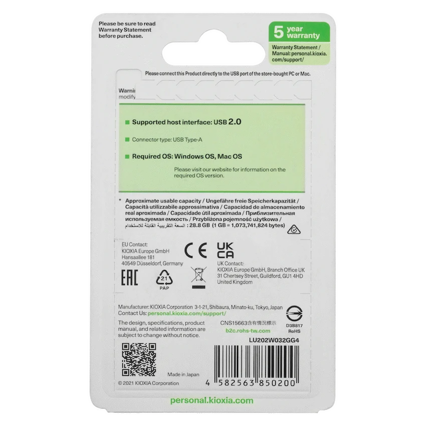 Kioxia 32GB USB 2.0-White - image 5