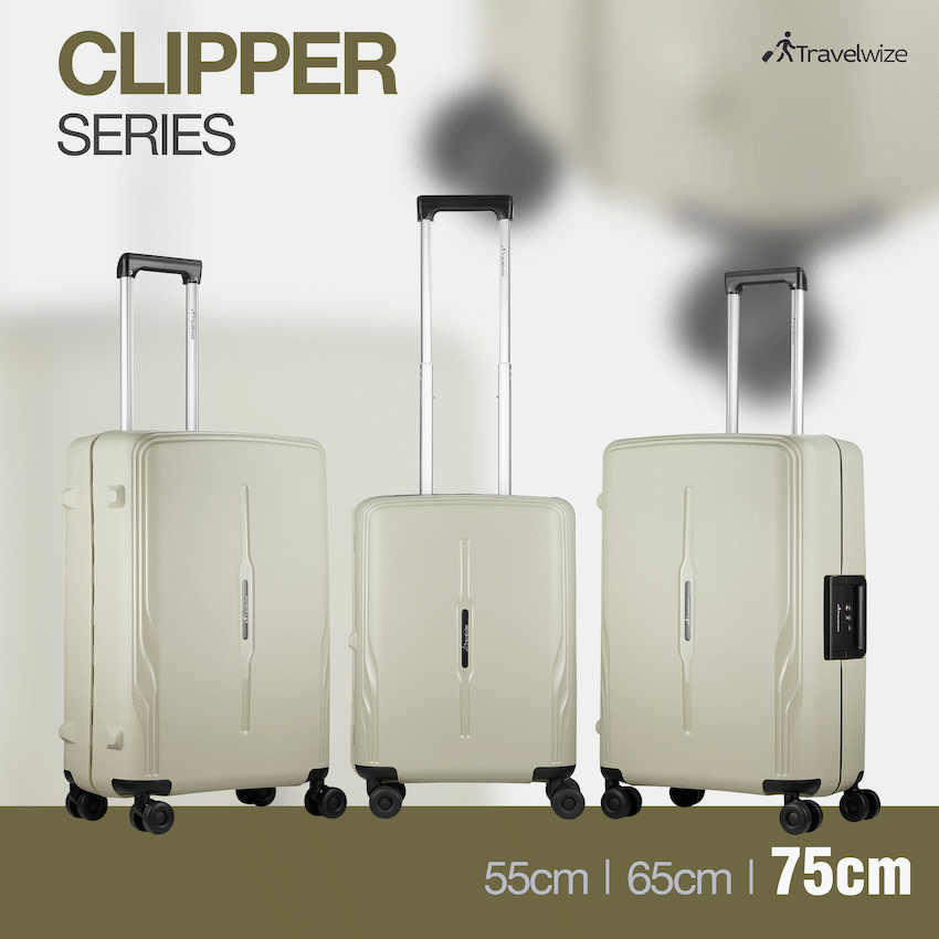Travelwize Clipper PP 75cm 4-Wheel Spinner Luggage Beige - image 5