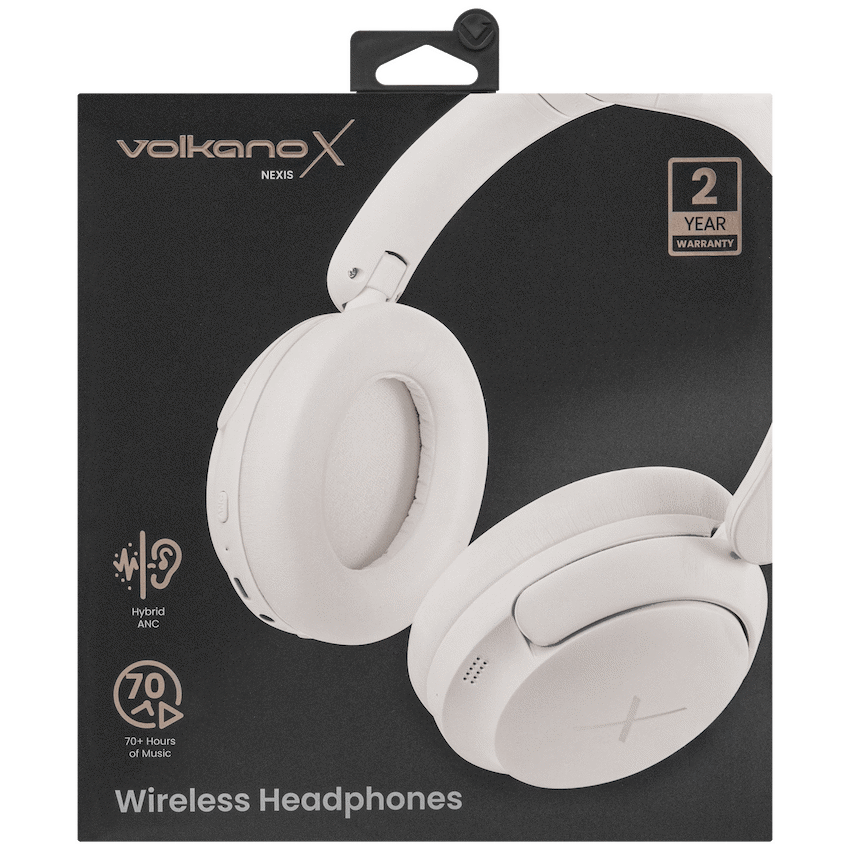 VolkanoX Nexis Hybrid Active Noise Cancelling Headphones - Nude - image 5