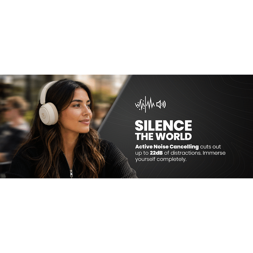 Volkano Lexi Bluetooth Headphone with ANC - Nude - image 5